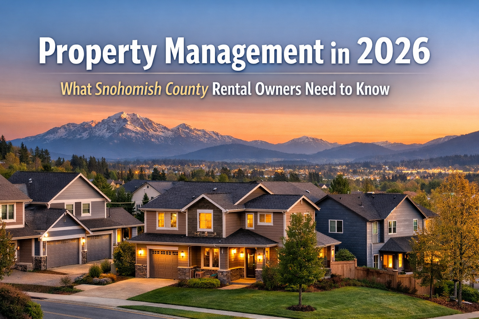 Property Management in 2026: What Snohomish County Rental Owners Need to Know